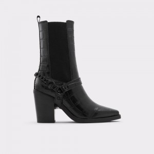 Aldo Campera Western ankle boot - Block heel Chelsea Bot Kadın Siyah | FZWT89054