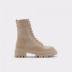 Aldo Reflow Combat boots - Lug sole Savaş botları Kadın Açık Bej Rengi | QMEO84925