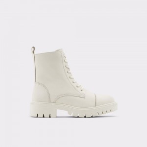 Aldo Reilly Lace up boot - Block heel Savaş botları Kadın Beyaz | HVUB70153